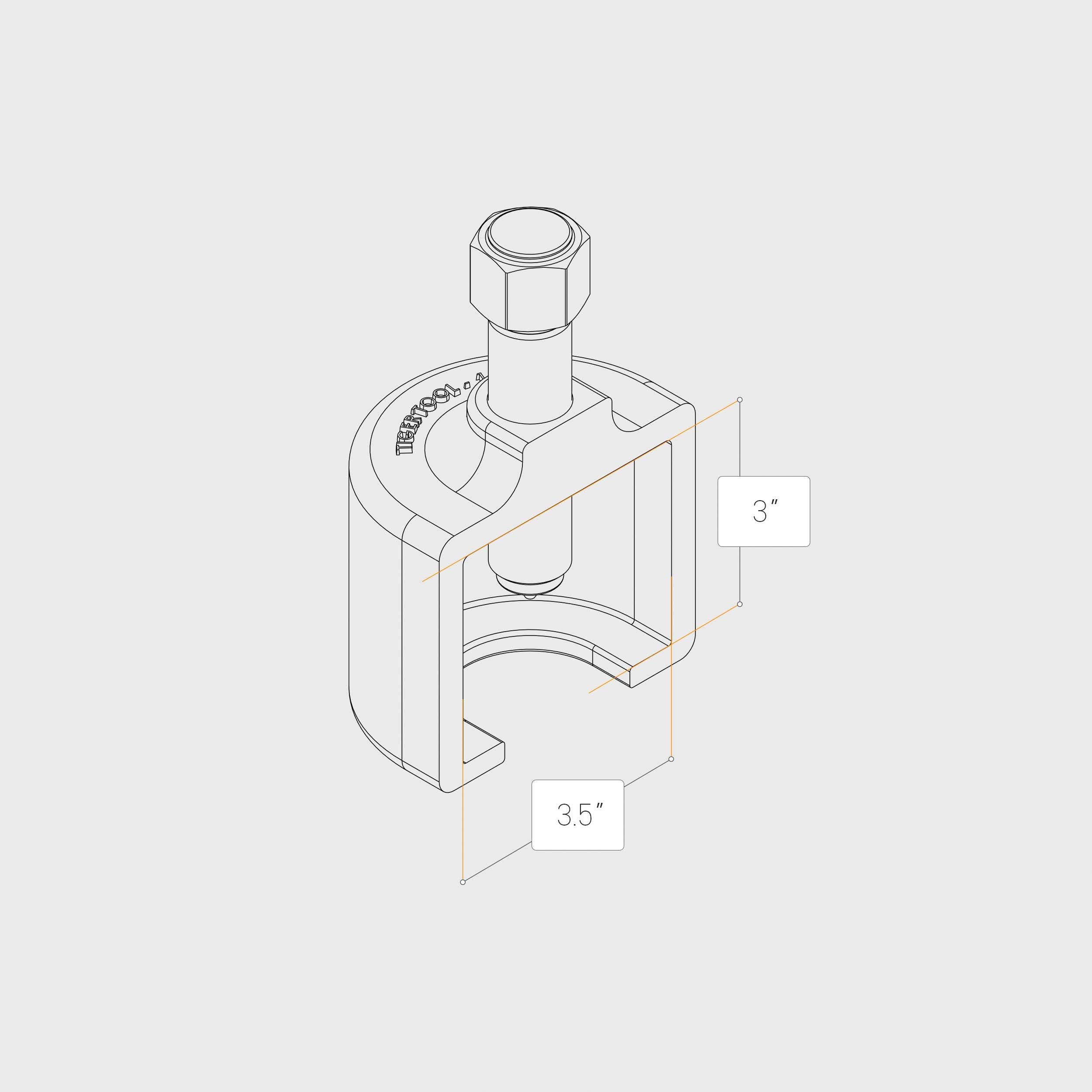 Mittelständler Pitman Arm Puller